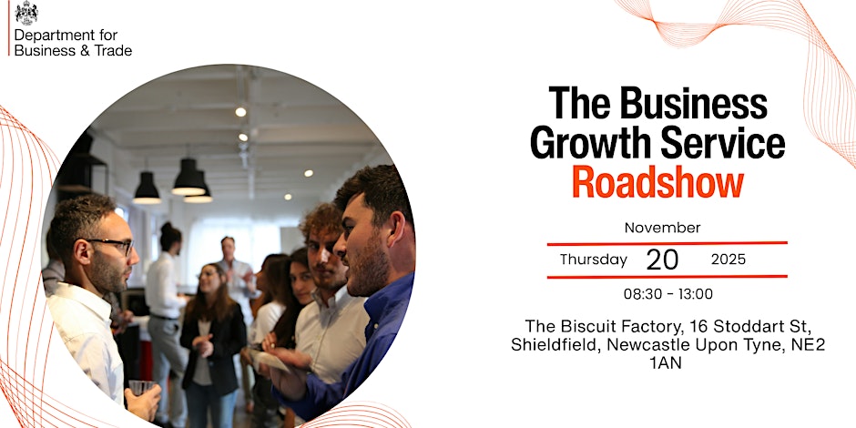 businessgov's tweet image. North East SMEs, join us on 20 Nov for the Business Growth Service event at The Biscuit Factory!

Hear from expert speakers, SME success stories &amp;amp; discover gov-backed support to help you grow.

🎟️ Register here: ow.ly/Gbrr50XrFQl

☎️ 0800 998 1098
📲 DM us

@biztradegovuk