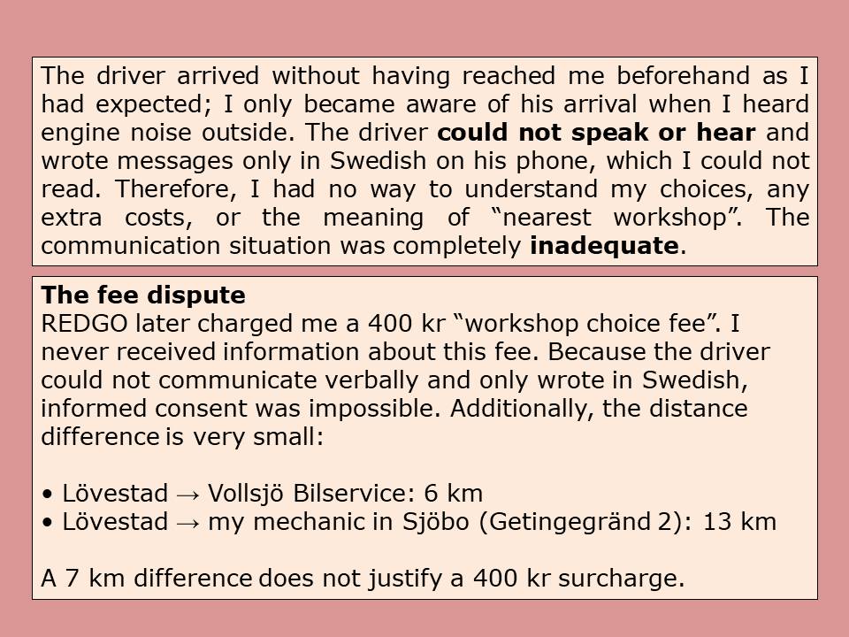ildico1's tweet image. #RedGo Sweden AB charged me an unjustified 400 kr fee. Here’s what happened 👇 #ConsumerRights #fraud #SwedishMafia #Sverige #ARN #Transparency  #SverigeÄrEttMisslyckatLand @NSKRedaktion @DailyMail #rottencountry