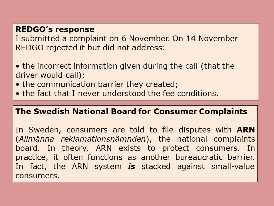 ildico1's tweet image. #RedGo Sweden AB charged me an unjustified 400 kr fee. Here’s what happened 👇 #ConsumerRights #fraud #SwedishMafia #Sverige #ARN #Transparency  #SverigeÄrEttMisslyckatLand @NSKRedaktion @DailyMail #rottencountry