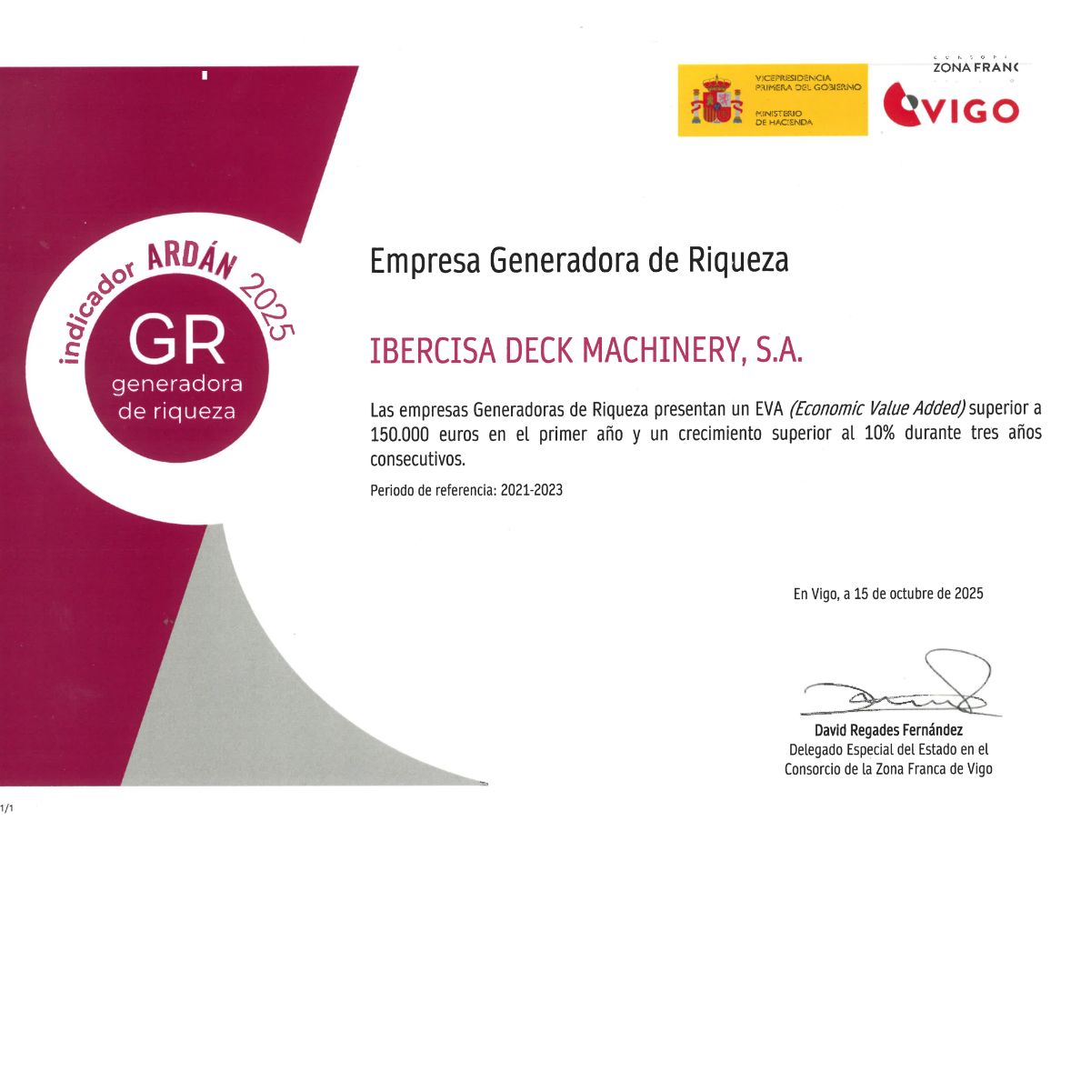 🙌 Recibimos este reconocimiento con profunda gratitud, ya que pone de relieve nuestra capacidad de generar riqueza de manera sostenida, un pilar esencial que nos permite crear valor, fomentar el desarrollo sostenible y mantener un compromiso sólido con nuestro entorno.