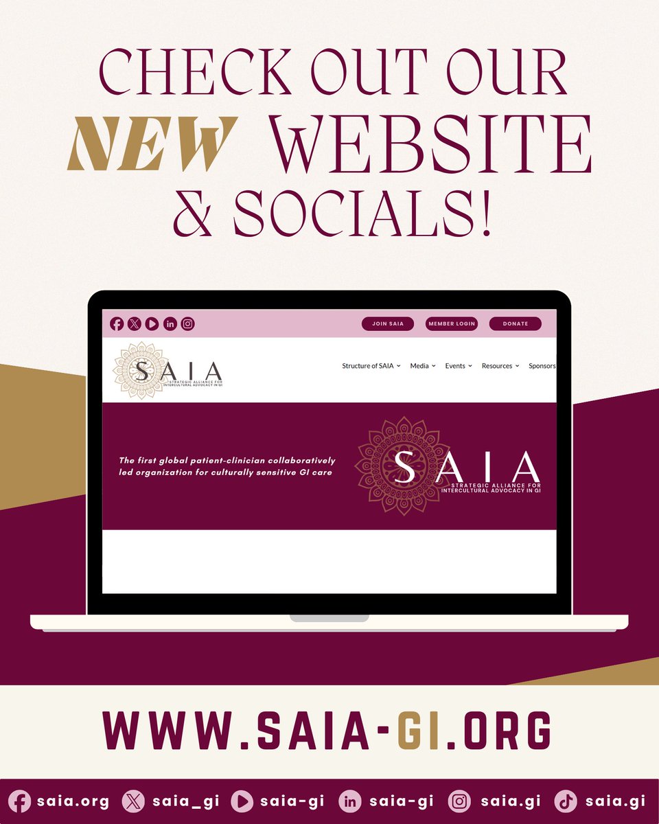 saia_gi's tweet image. New Name, Growing Mission AND…🥁

Revamped Website &amp;amp; Socials 🙌🏽

Check out Strategic Alliance for Intercultural Advocacy in GI’s new website: saia-gi.org

We are thrilled to share our website &amp;amp; social media reflect SAIA’s expanded focus to Culture &amp;amp; GI!