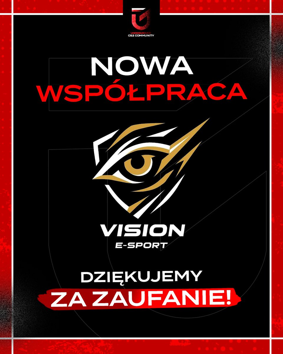 PODZIEMIECS2's tweet photo. Piątek, nowej współpracy początek😅

Kolejny udany transfer ✅

Powitajmy drużyne @Visionesport25 w gronie naszych partnerów! https://t.co/PwfV6Y6OlJ