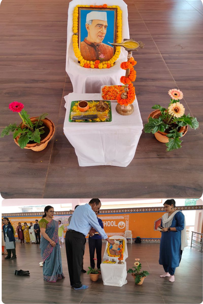 PMShriDMS64BBSR's tweet image. Observing Children’s Day on 14th November 2025 with heartfelt speeches and a humble tribute to our first Prime Minister, Pt. Jawaharlal Nehru. #NCERT #NCERTCIET #RIEBBSR #PMSHRIDMSBBSR #BAALDIWAS