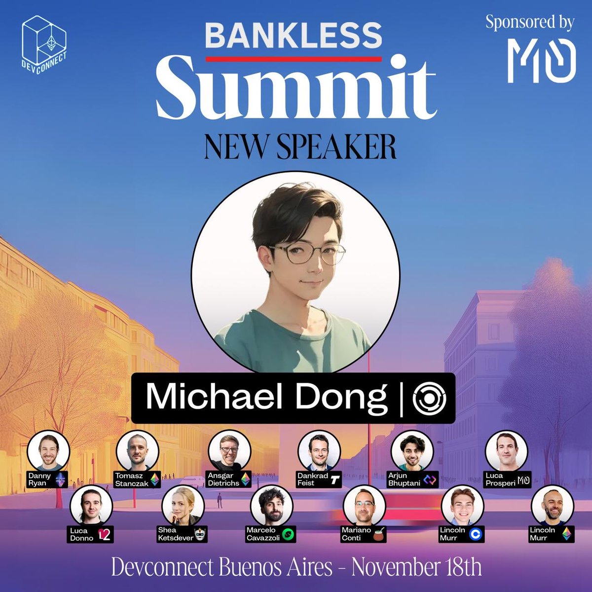 web3_bender's tweet image. that&apos;s an exciting update

thrilled to hear michael dong, co-founder and ceo of brevis_zk, will be speaking at the bankless summit ii in buenos aires on november 18th. 

his talk on &quot;100× ethereum l1: the zk path to infinite compute without sacrificing decentralization&quot; sounds…