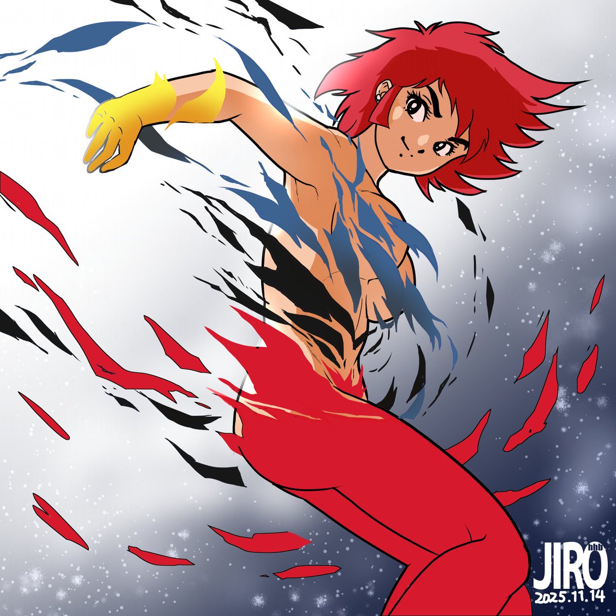 #キューティーハニー
大丈夫なバージョンも出しておきますね。何がどう大丈夫か分かりませぬが😁空中元素固定装置という設定があの変身シーンを可能にしたのですから大発明ですよね。