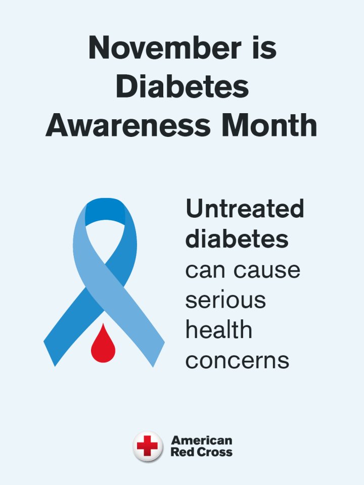 Nov. 14 is World Diabetes Day! In November, we're performing free A1C testing, commonly used to screen for prediabetes &amp; diabetes, on successful donations. (1 test result in a 12-month period; don't fast.) Help save lives &amp; empower your health: rcblood.org/43ZR8Av