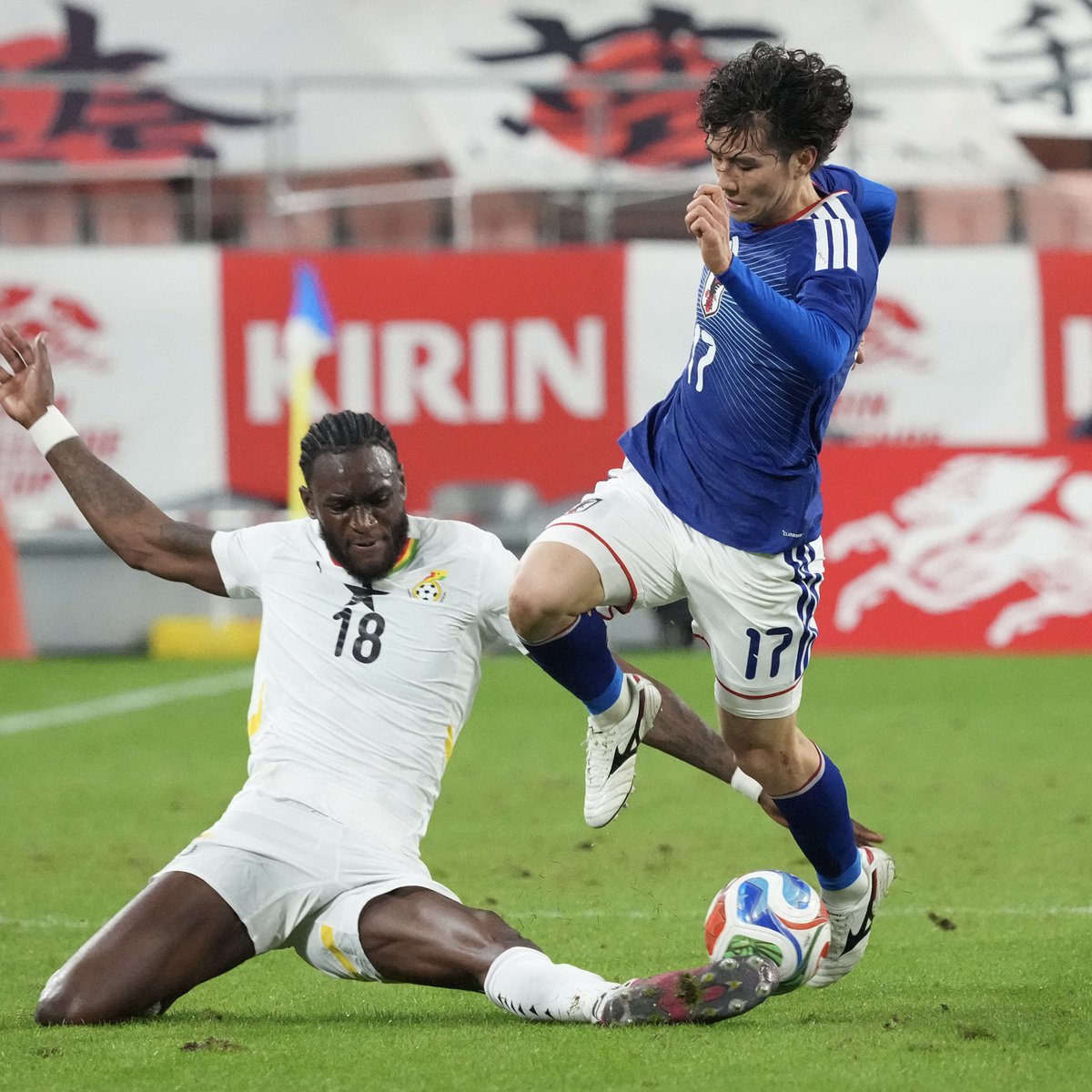LUFC's tweet image. 🇯🇵 Ao Tanaka started and played 68 minutes of Japan’s 2-0 win over Ghana at the Toyota Stadium in Tokyo this afternoon
