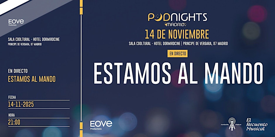 Es hoy... Es hoy!!! 

<a href="/Eove/">Jorge Marín 🎧 El de los podcast</a> #podnigths #Madrid