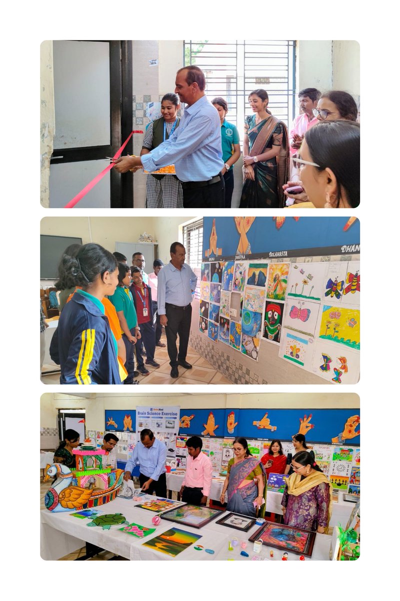 PMShriDMS64BBSR's tweet image. Children’s Day Celebration “Unplugged 2025” with the joyful inauguration of our Art &amp;amp; Craft Exhibition, showcasing the creativity and imagination of our young artists!#NCERT #NCERTCIET #RIEBBSR #PMSHRIDMSBBSR #UNPLUGGED2025 #ArtAndCraft #Exhibition #StudentParticipation #Creative