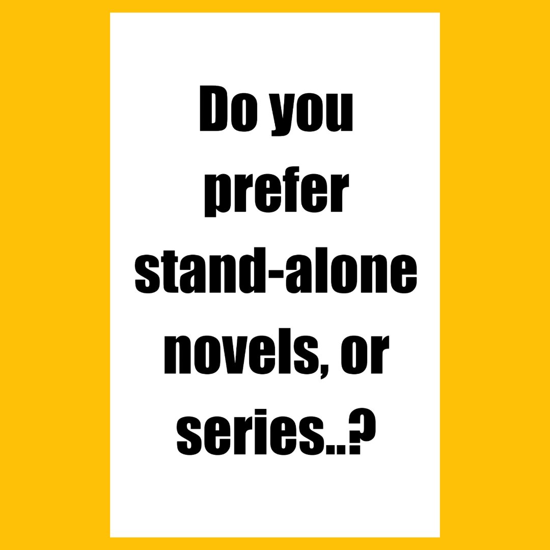 WriterBSteele's tweet photo. Question of the Week - 

Do you prefer stand-alone novels, or series..?

#writingcommunity #writersoftwitter #BookTwitter #booklover https://t.co/fPgxWVCtEO
