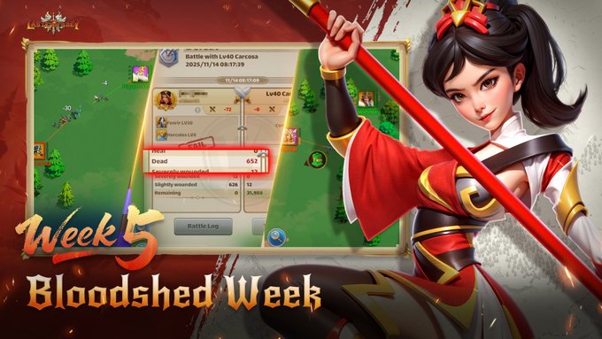 Week 5 is here, and honestly… this Bloodshed Week might be the most intense one yet.

Every corner of Middangeard is in chaos, battles are bigger, losses hit harder, and strategy matters more than ever. 

I love events like this because they really separate casual fighters from