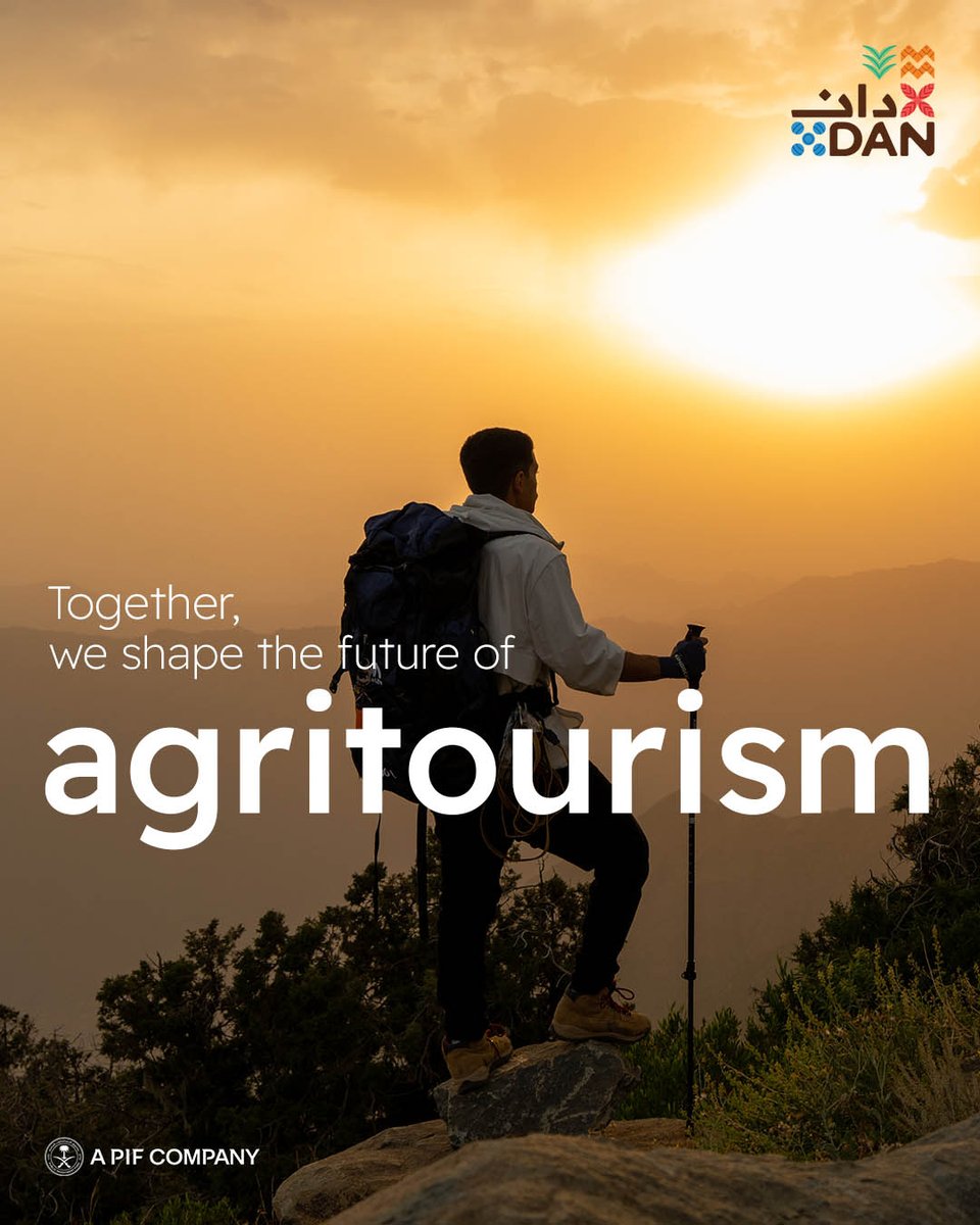 يشهد قطاع السياحة في المملكة نموًا متسارعًا مما يجعله ركيزة أساسية للتنويع الاقتصادي ضمن مستهدفات رؤية 2030.

وفي خضم هذا التطور، تبرز #شركة_دان بدورها في تطوير قطاع السياحة عبر الاستفادة من إمكانات الطبيعة الساحرة والتعريف بالتنوع الزراعي والطبيعي الغني في المملكة، من خلال