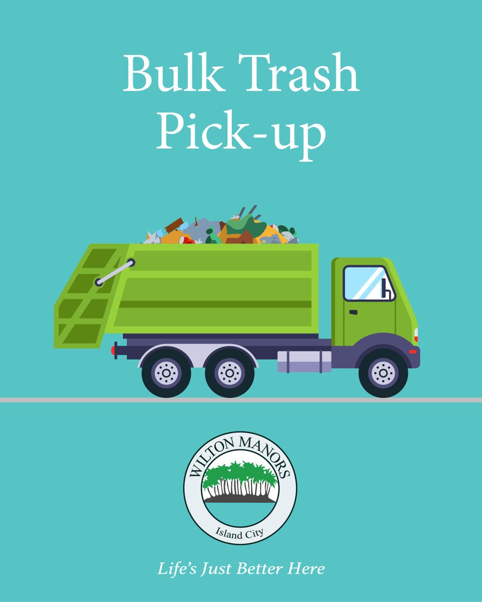 Bulk trash pickup is Monday, Nov. 17 for the North/West zone and Tuesday, Nov. 18 for the South/East zone; schedule hazardous waste at least 10 days in advance by calling (954) 947-4445. wiltonmanors.gov/DocumentCenter…