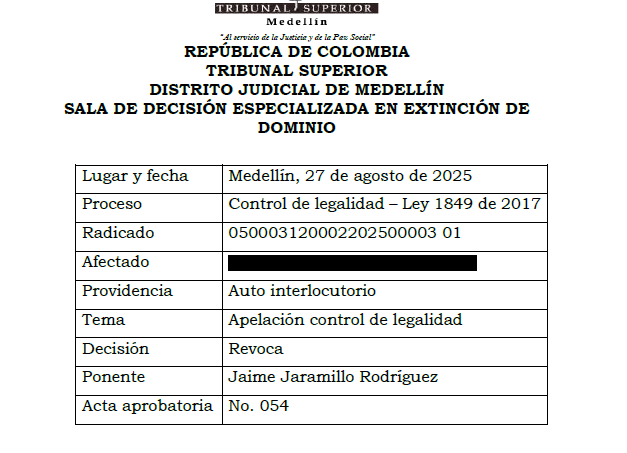 Juanpgdefensa's tweet photo. 1/¿Cómo se aplican las normas procesales cuando cambia la ley en extinción de dominio? ⚖️ El Tribunal Superior de Medellín (27/08/2025, M.P. Jaime Jaramillo) analizó el régimen de transición y la caducidad del art. 89 de la Ley 1708. Un punto clave para la seguridad jurídica. https://t.co/Cr0DSU4lxe