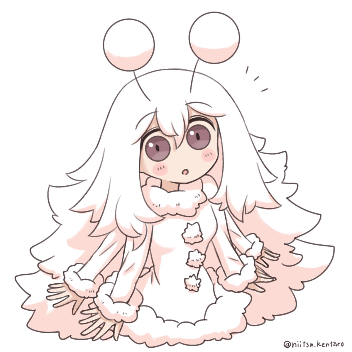 見上げるばぐりちゃん おやすみなさい #ばぐりちゃん