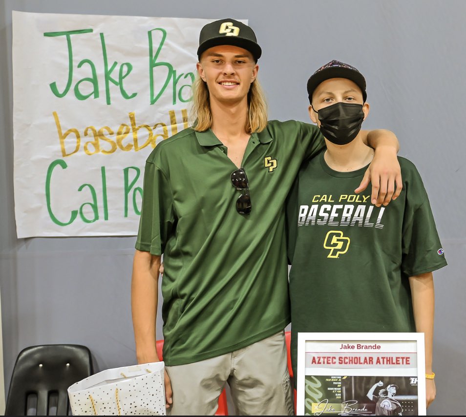 jakebrande2026's tweet image. Thank you @caitlynkern @NBCPalmSprings for story about Johnny making it to my National Signing Day after his treatments @UCLAHealth @UCLAMCH @CalPolyBSB @pdhsofficial @PDHS_Athletics @CoachV45 @RGingras25 @estradaboys13 @TheCanesBBWest