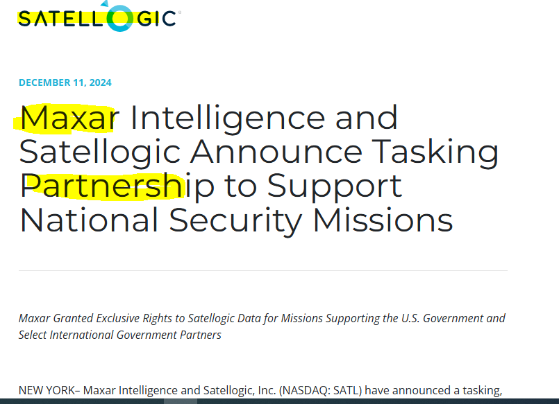 loco_dela_bolsa's tweet image. $SATL #Satellogic #Vantor #Maxar DON&apos;T YOU DARE TO FORGET THESE SIMPLE GUIDES

1. Maxar signs agreement with SATL.

2. Maxar, being and hystoric and proven USA defense contractor becomes key in Golden Dome initiative.