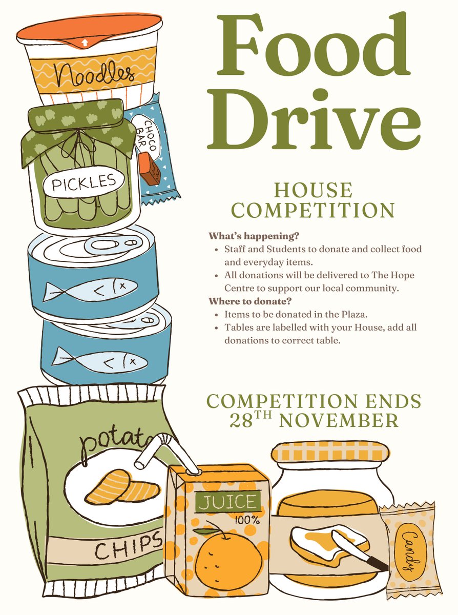 TheSuttonAC's tweet image. 🥫 House Competition: Food Drive
We’re asking staff &amp;amp; students to donate food and everyday items to support our local community with @HopeStHelens  Drop off donations at the academy and help your house climb the leaderboard while helping those in need. #CommunitySupport