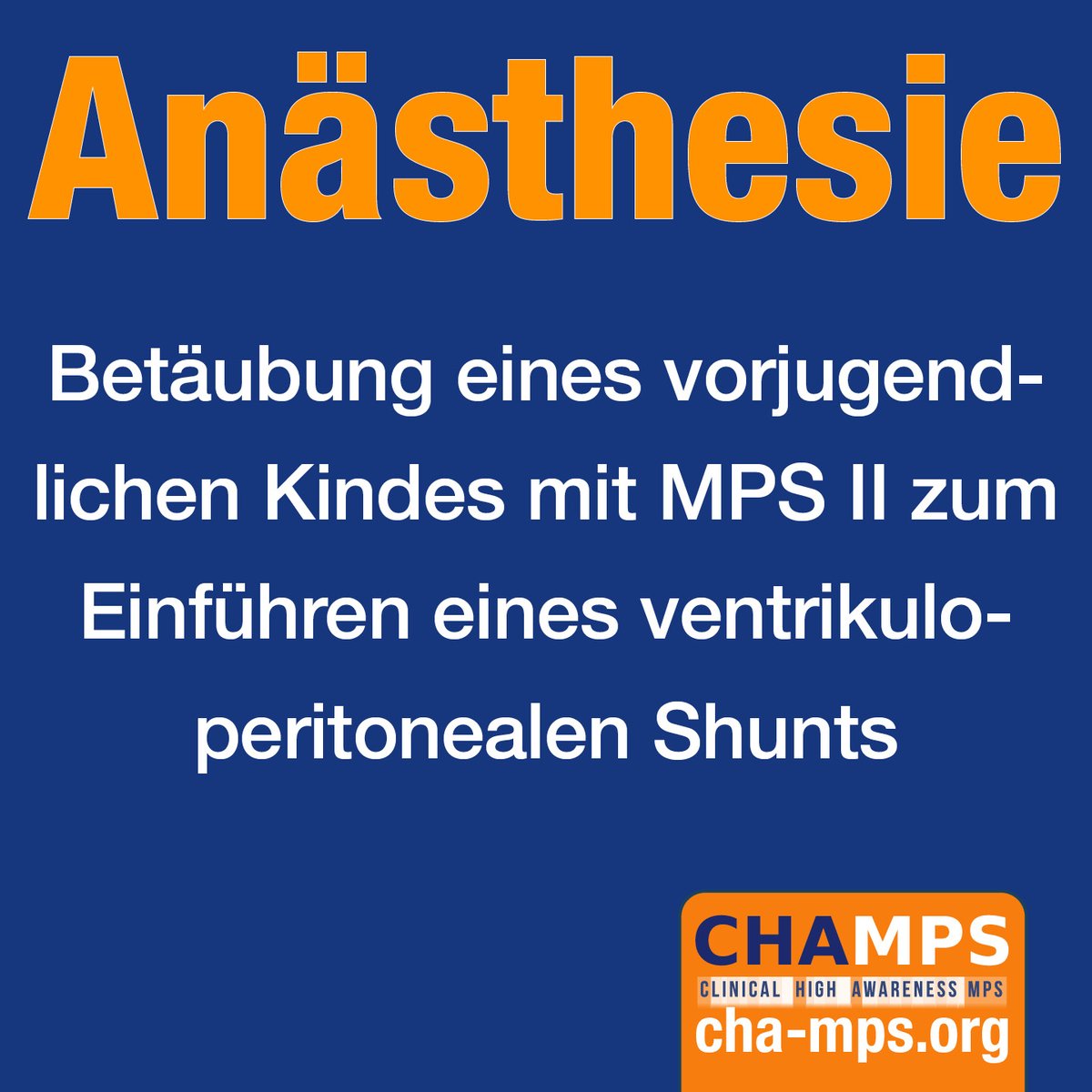kejr35778464's tweet photo. Anaesthetic management of a preadolescent child with Mucopolysaccharidosis type II (Hunter’s syndrome) for insertion of a ventriculoperitoneal shunt

https://t.co/dTkyaFaAz0

Learn more about MPS, ML and Alpha-Mannosidosis https://t.co/N51qqoQ1fm
#champs #mps #mannosidose https://t.co/pdo3HDk73v