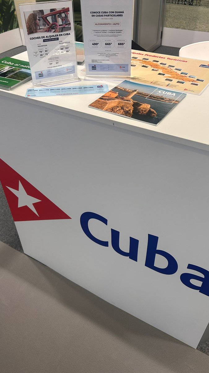 🇨🇺🧳🙌Desde hoy hasta el 16 de noviembre estaremos en INTUR, la feria internacional de Turismo del interior. Cultura, naturaleza y enogastronomía en sus múltiples facetas. ¡Ven a visitarnos al stand de Cuba!
#CubaTeEspera #AtreveteaVivirlo #traveling #viajes #DestinoCuba #INTUR