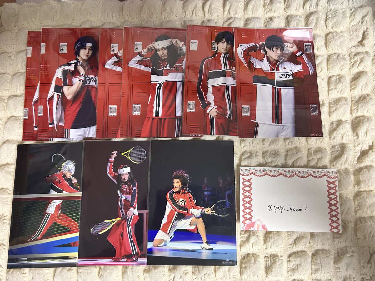 papi_koooo2's tweet image. 【交換】 新テニミュ フィフステ ランブロ ステショ

《譲》 画像のもの

《求》 同種 遠山

◎郵送📮

お気軽にお声掛けください🙇🏻‍♀️