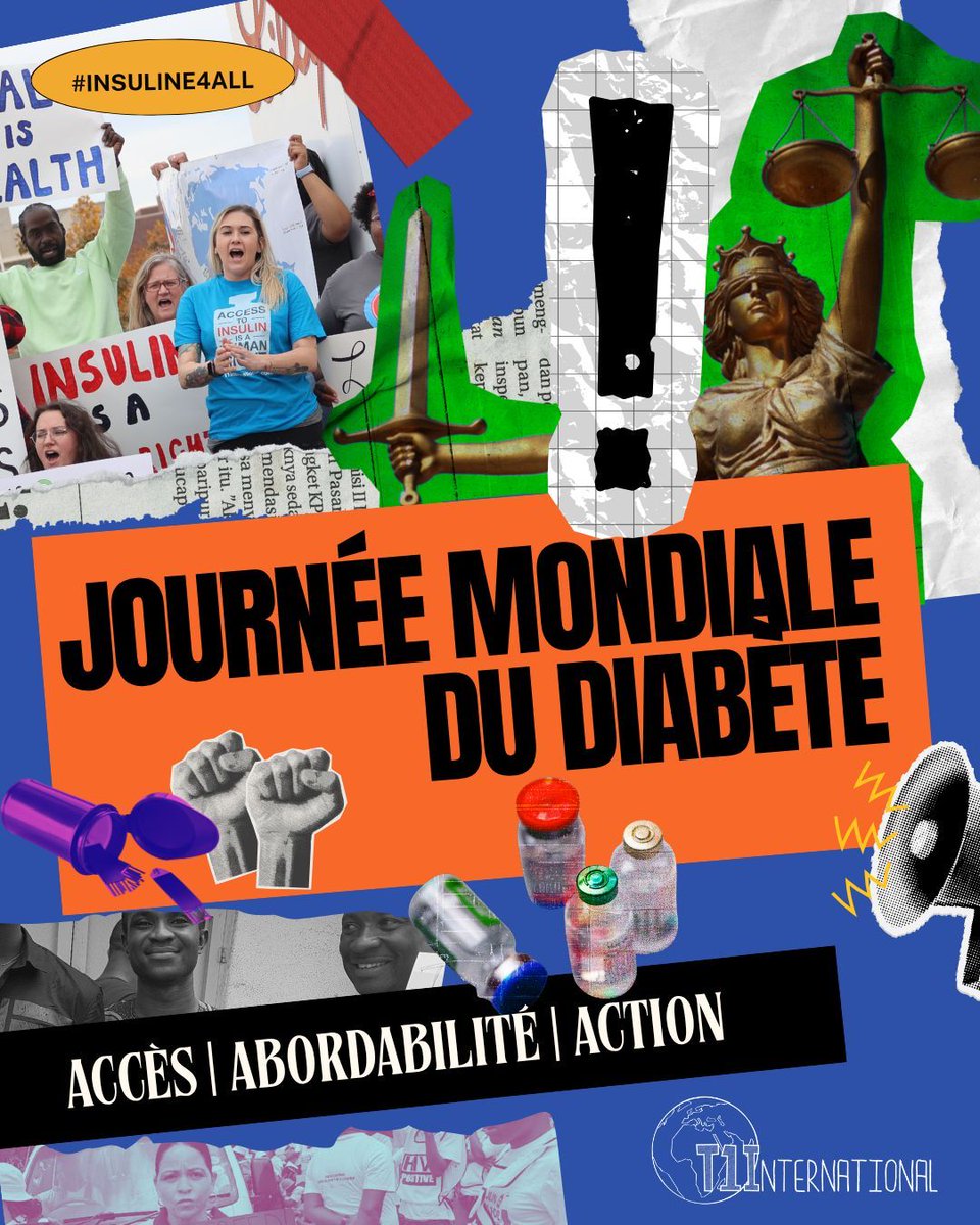 t1international's tweet image. Nos sections  #insulin4all préparent une #JMD marquante. Aujourd'hui, on se mobilisent!
t1international.com/wdd2025 

🌍 Une personne sur trois rationne son ainsuline en raison de son coût.
✊ Rejoignez-nous pour changer cela : #insulin4all