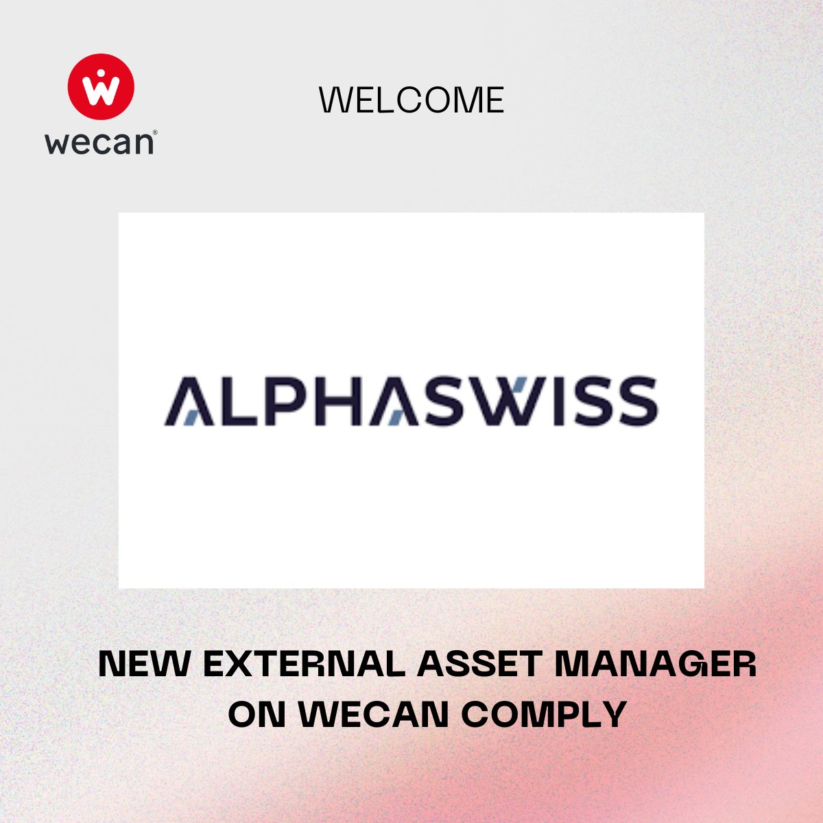 WecanGroupSwiss's tweet image. 🚀 The Wecan Comply ecosystem keeps growing!🚀

We’re thrilled to welcome ALPHASWISS, a new wealth manager joining the platform to digitalize and simplify its data exchanges with partner banks.