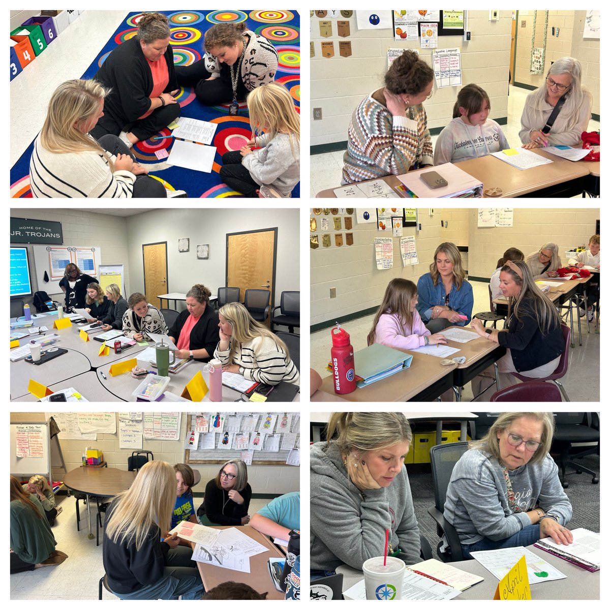 MVESGainesville's tweet photo. Our teachers explored strategies for effective writing conferences during today’s @BenchmarkEdu professional learning with Kayla Holmes—we are helping our young writers gain confidence and grow their skills every day!📝📚 #TheTrojanWay ✏️🌟👏#BeALearner @Hall_Schools https://t.co/OKkObTzLI8