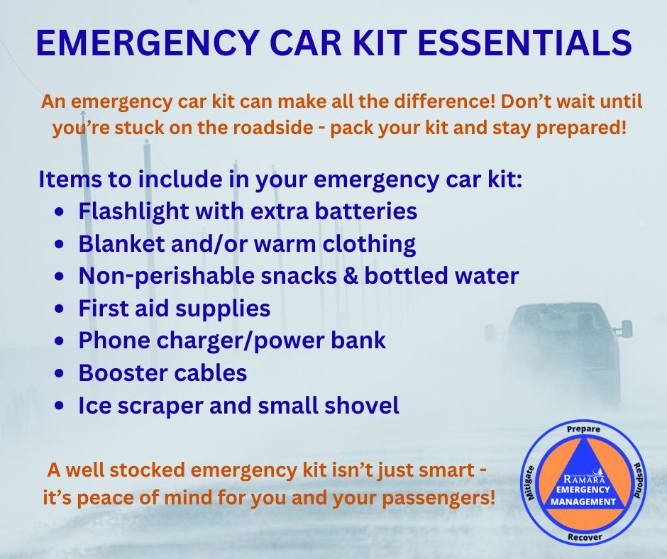 ramarafire's tweet image. 🧰❄️ Emergency Car Kit Essentials ❄️🧰

When winter weather hits, an emergency kit in your vehicle can make all the difference. Don’t wait until you’re stuck on the roadside—pack your kit now and stay prepared!

A well-stocked emergency kit isn’t just smart—it’s peace of mind!