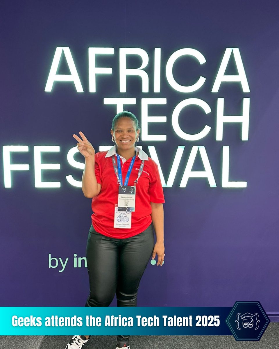 geeks4learning's tweet image. Our team had an incredible time exploring Africa Tech Talent 2025. We witnessed cutting-edge seminars to spotting the coolest robot dog in action. Events like this fuel our passion for innovation and building the future of tech talent! 💡🤝🤖
#AfricaTechTalent2025 #Geeks4Learning