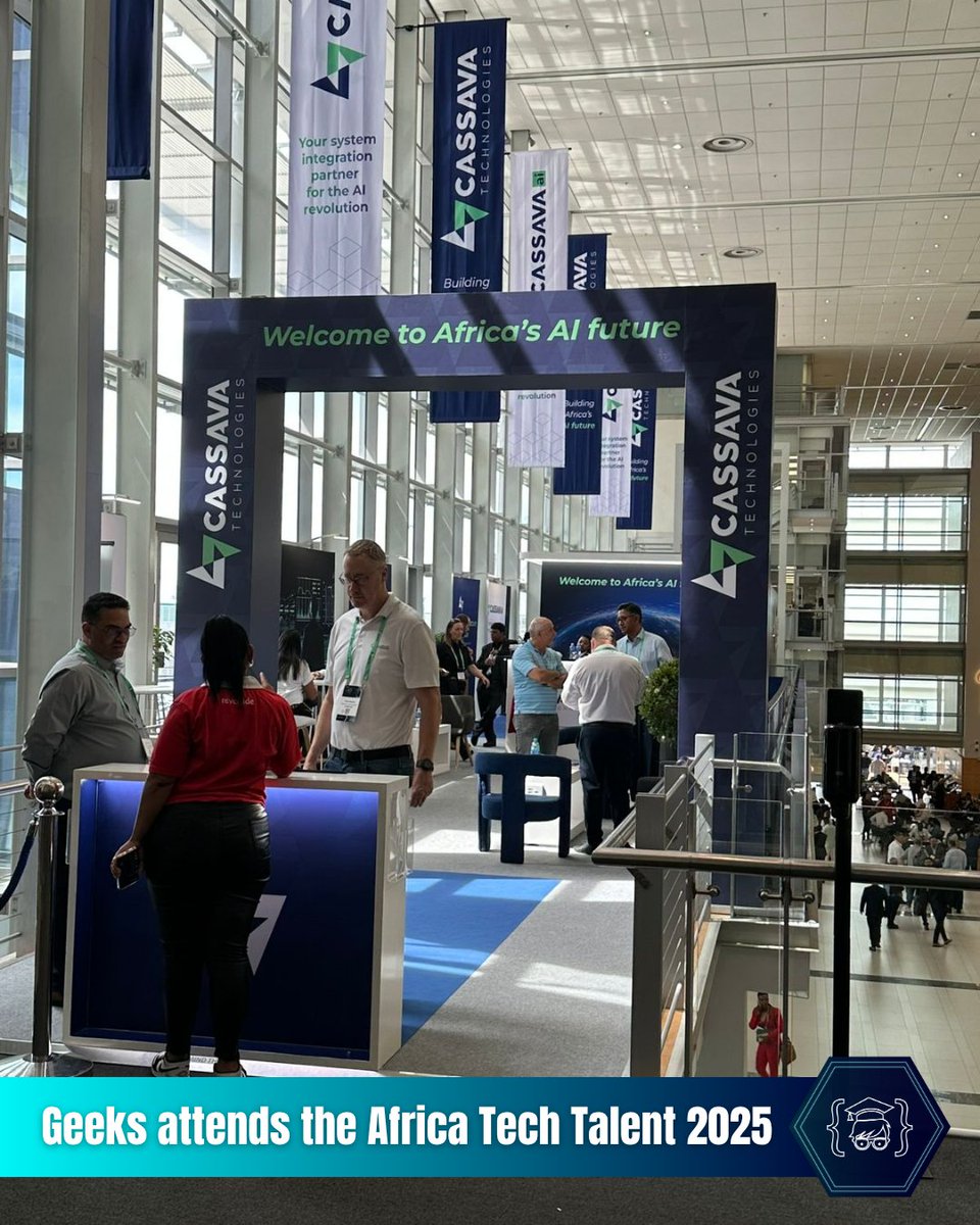 geeks4learning's tweet image. Our team had an incredible time exploring Africa Tech Talent 2025. We witnessed cutting-edge seminars to spotting the coolest robot dog in action. Events like this fuel our passion for innovation and building the future of tech talent! 💡🤝🤖
#AfricaTechTalent2025 #Geeks4Learning