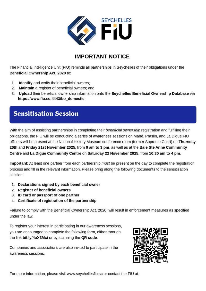 Seychelles Ministry of Finance tweet media