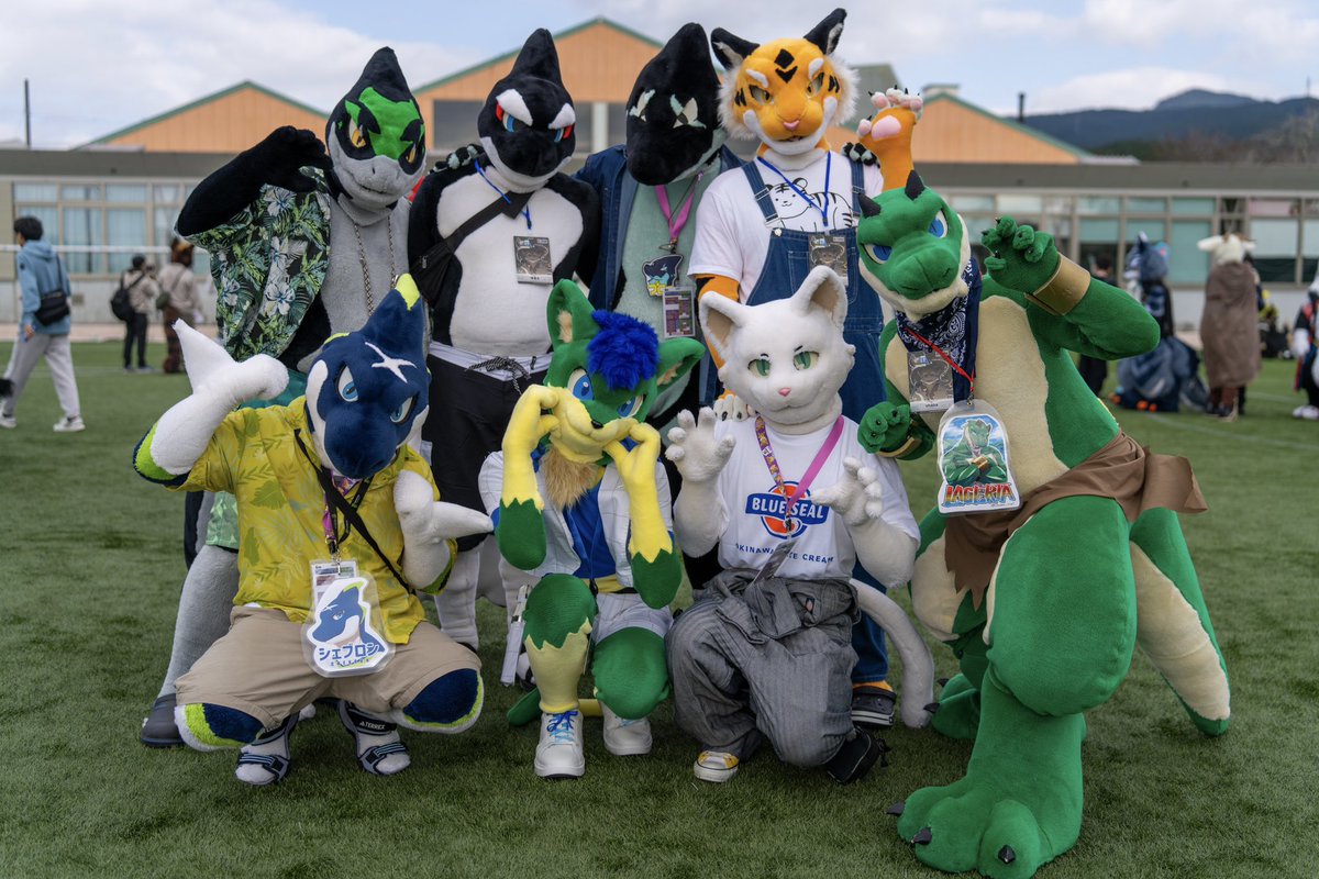 ケモコンでデルクリキャラ大集合！
みなさんありがとうございました！

📸<a href="/sukedonphi/">すけどん</a> 

#kemocon18
#FursuitFriday