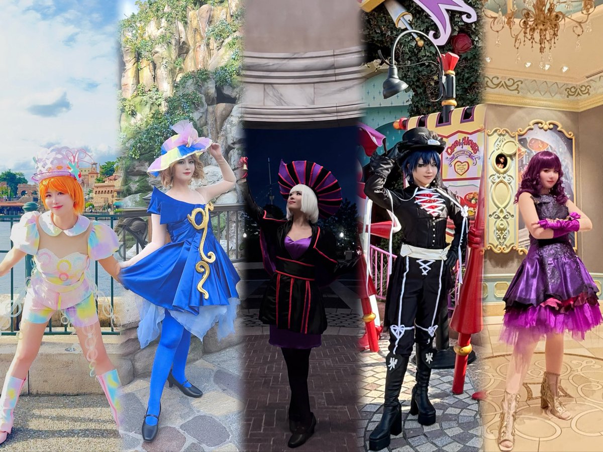 s_prpr_ab's tweet image. ⚠︎仮装
今更すぎるけど今年は7回インの5キャラ(?)でした！
初めて全日程自作衣装でヒィヒィ言ってたけどとっても楽しかった〜🫶🏻
ナ.ブルは不完全燃焼すぎるので来年リベンジします🔥