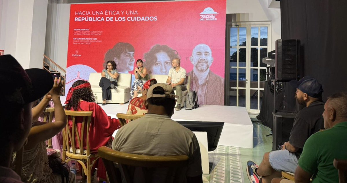 Aquí podrán escuchar la conversación "Hacia una ética y república de los cuidados" entre <a href="/ValeriaCoronelV/">Valeria Coronel</a> <a href="/pablovommaro/">Pablo Vommaro</a> y <a href="/lucianacadahia/">luciana cadahia</a> en Santa Marta. 

                                  👇👇👇
youtube.com/live/cOE5tkW2-…