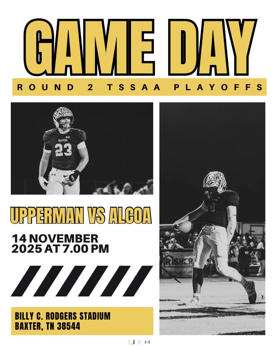 BaxterFootball's tweet photo. 🚨FRIDAY. NIGHT. LIGHTS. PLAYOFF EDITION🚨

It’s WEEK 2 of the Playoffs and WE NEED YOU IN BAXTER! Come on out tonight and cheer on your Bees! Get there early and BRING THE ENERGY! We need you to GET TO THAT LEVEL ⬆️ and stay there ALL.NIGHT.LONG! 

#Team #Family #GalesOfNovember https://t.co/2l3ZxUeZSw