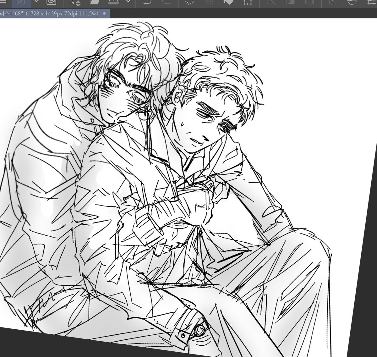 인턴부장...을 그리려고 했는데