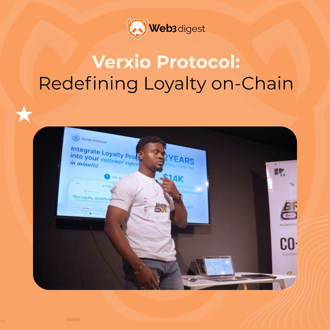 theweb3digest's tweet image. Inside Solana: How Verxio Protocol Is Redefining Loyalty on-Chain 

Ever had loyalty points expire before you could even use them?

That’s the broken system @verxioprotocol is fixing.

Founded by Donatus Prince (@amdonatusprince) and built on @solana, Verxio turns traditional…