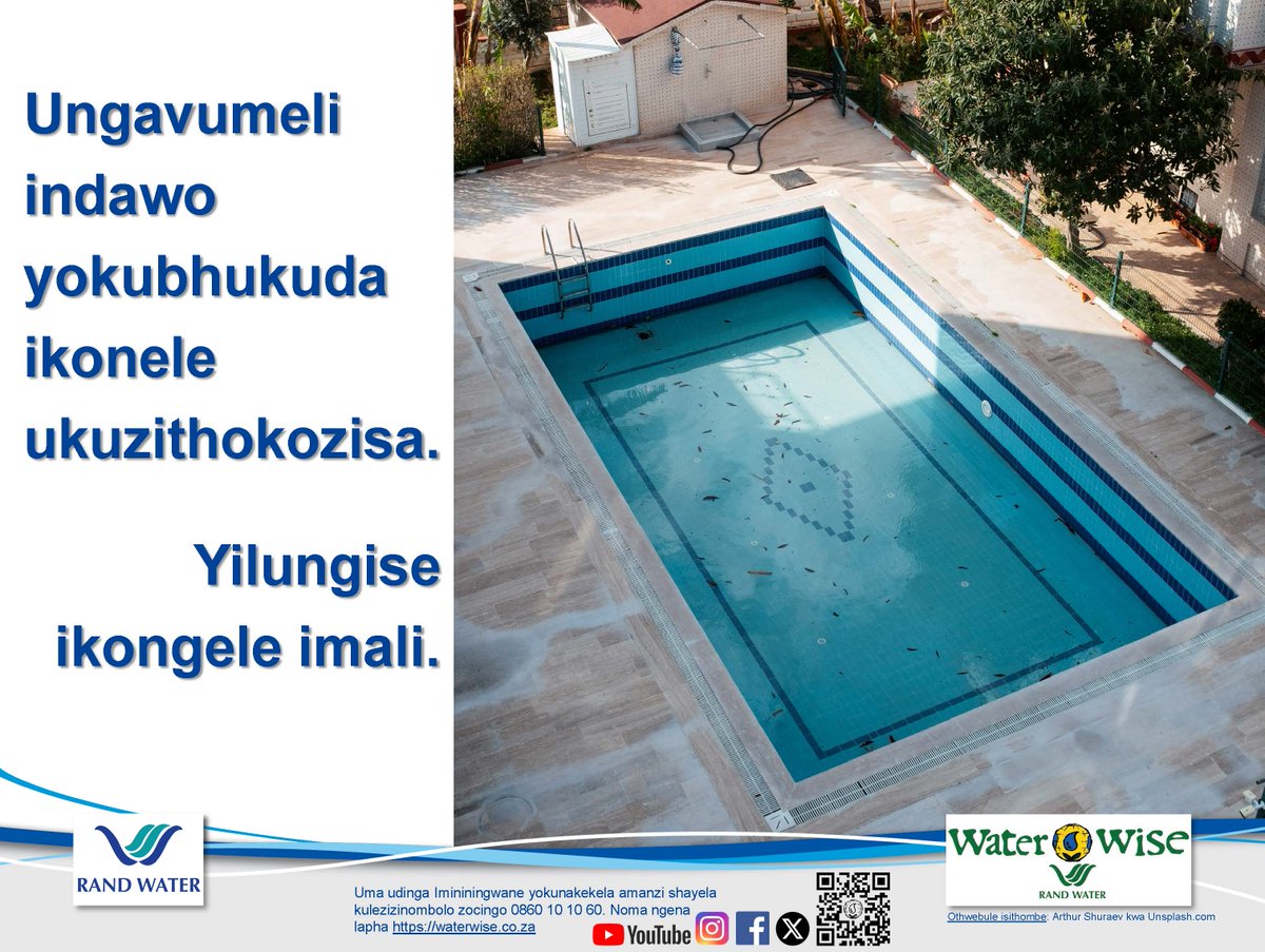 #WaterWise #RandWater
