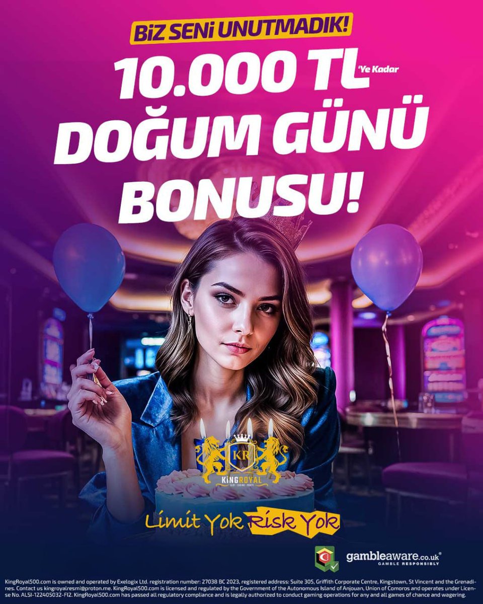 🎉 Doğum günün KingRoyal’de daha özel!

💸 Tam 10.000 TL’ye kadar Doğum Günü Bonusu seni bekliyor!
🎂 Limit yok, risk yok — sadece eğlence ve fırsat var!

🔗 Güncel link yorumda!

#Meritking #Kingroyal #madridbet #hayırlıcumalar #WeAreWithYouRafa