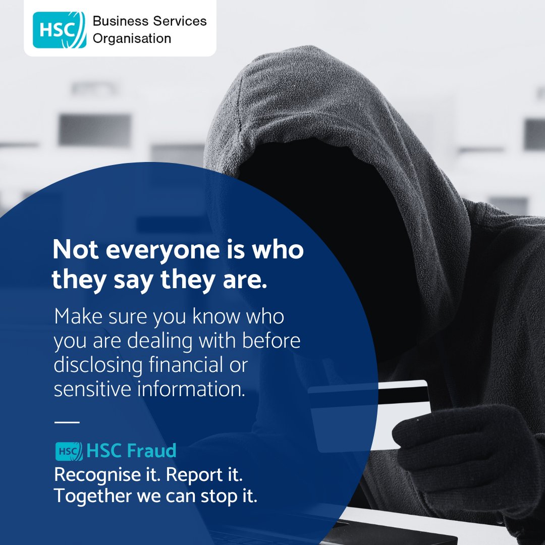 NHSCFA's tweet image. Suspect a case of healthcare fraud in Northern Ireland?

Report to the @bsocfs team via: 

☎️ 0800 096 33 96

Or online: 

💻 cfps.hscni.net/report/

#CounterFraud #NorthernIreland #HealthcareFraud