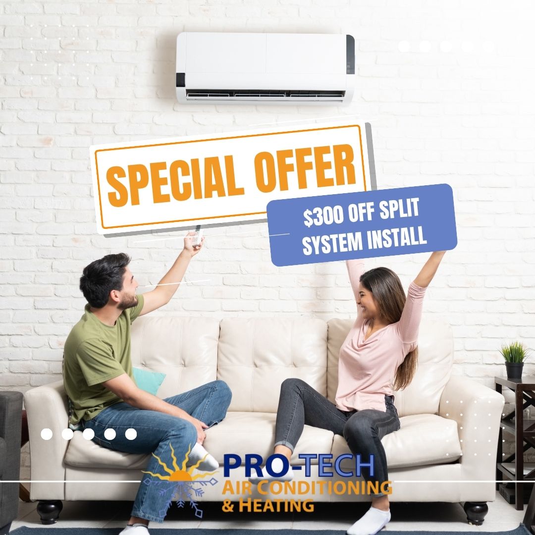 ProTechACH's tweet image. ✨ Special Offer: Get $300 off a split system install when you upgrade your home comfort with Pro‑Tech! 

#ProTechAC #HVACOffer #Upgrade #HomeComfort