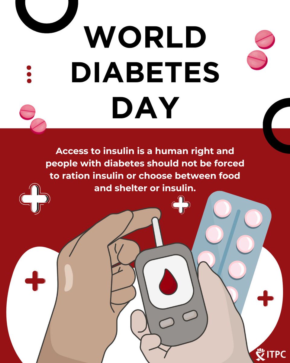 ITPCglobal's tweet image. This year’s theme, Diabetes across life stages, is a reminder that diabetes can affect anyone, at any age.

Every person living with diabetes deserves access to integrated care, supportive environments and policies that protect their health, dignity and independence.