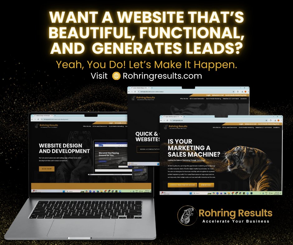 rohringresults's tweet image. Your website should sell, not just look pretty. 💻 Rohring Results builds sites that convert while you sleep. 👉 rohringresults.com 

#WebDesign #UX #BusinessGrowth