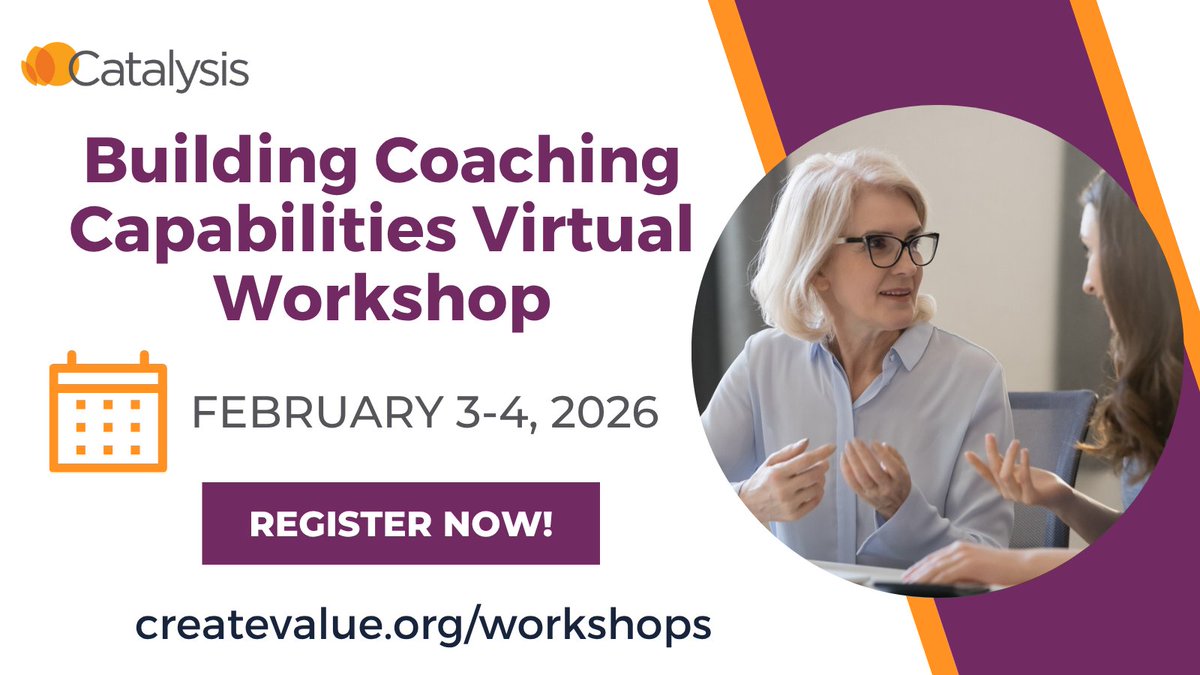 HCValue's tweet image. Great coaching develops great problem solvers. Join this virtual workshop to strengthen your coaching skills, deepen relationships, and learn how to coach for development: ow.ly/KjQW50XmM3o