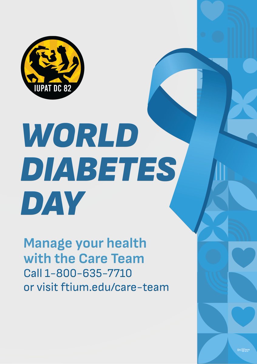 This #WorldDiabetesDay, remember: managing diabetes doesn’t have to be overwhelming. Our Care Team offers education, resources, and access to a Nurse Case Manager &amp; Dietitian. Call 1-800-634-7710 or visit ftium.edu/care-team for help managing your health.