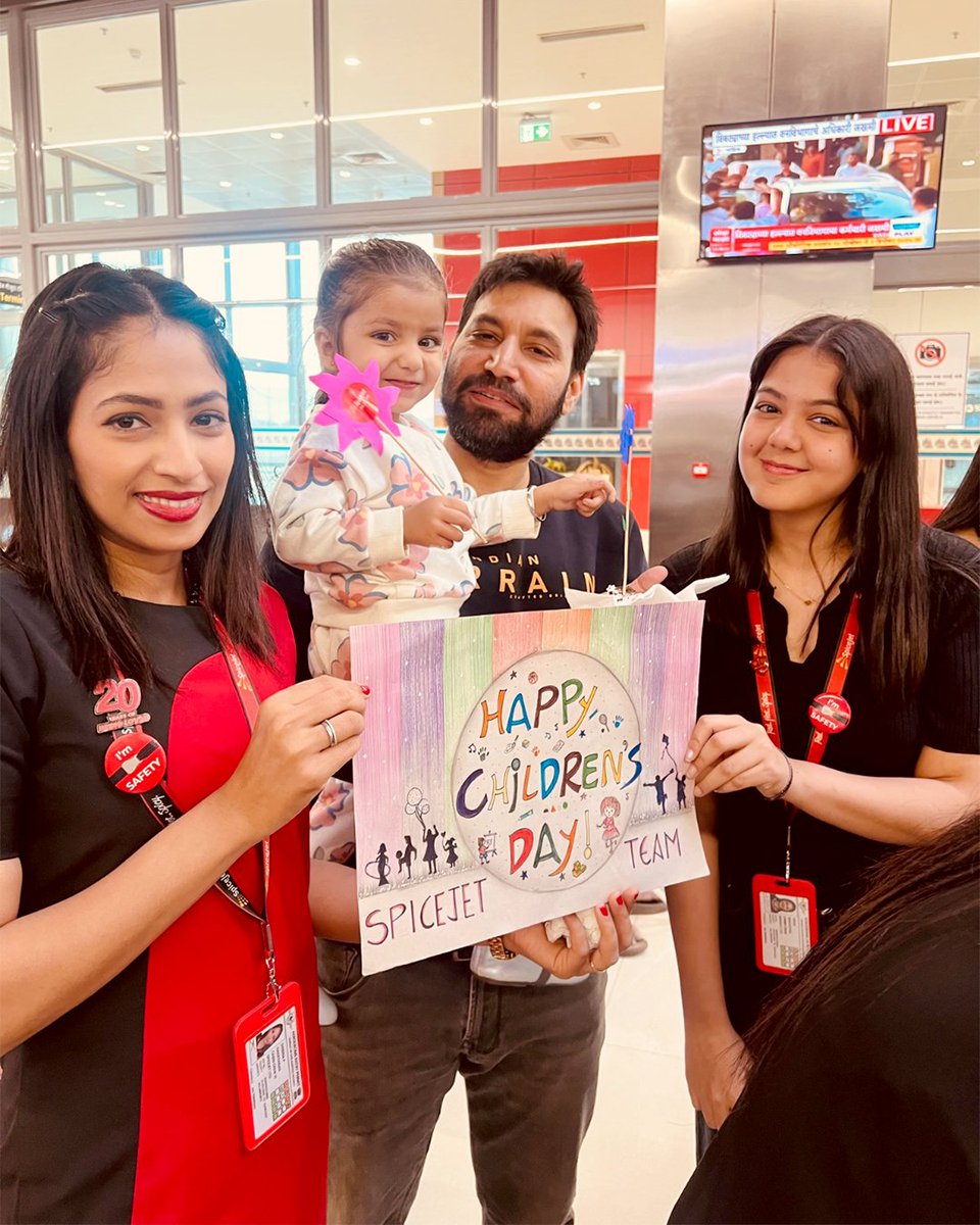 flyspicejet's tweet image. The skies felt a little brighter, the smiles a little wider, and the hearts a lot fuller as our crew and little flyers celebrated Children’s Day the only way we know how, with laughter, warmth, and wings that dream big. ❤️✈️

#flyspicejet #spicejet #HappyChildrensDay…