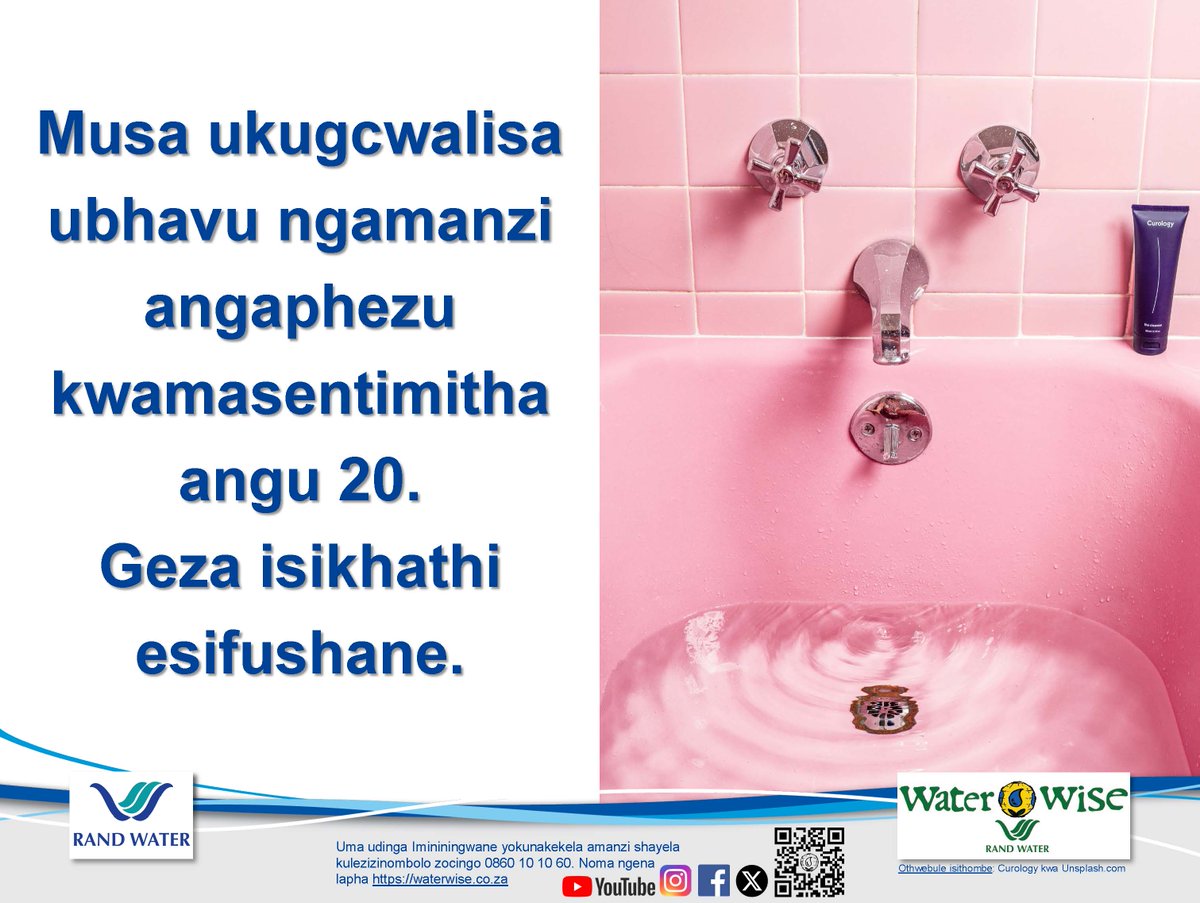 #WaterWise #RandWater