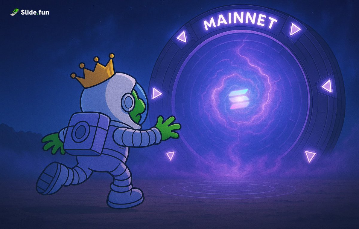 codesam707's tweet image. WAGWAN CT 🌞  
Day 6 of @SlidefunBot Mainnet countdown &amp;amp; it’s heating up! 🛝💥  

⚡️ Real-time trading  
🎯 Meme XP grind  
🏆 Contests &amp;amp; leaderboards  

A new era of onchain fun is coming  get in early, earn big! 🚀  
#SlideFun #MainnetCountdown #SOLANA