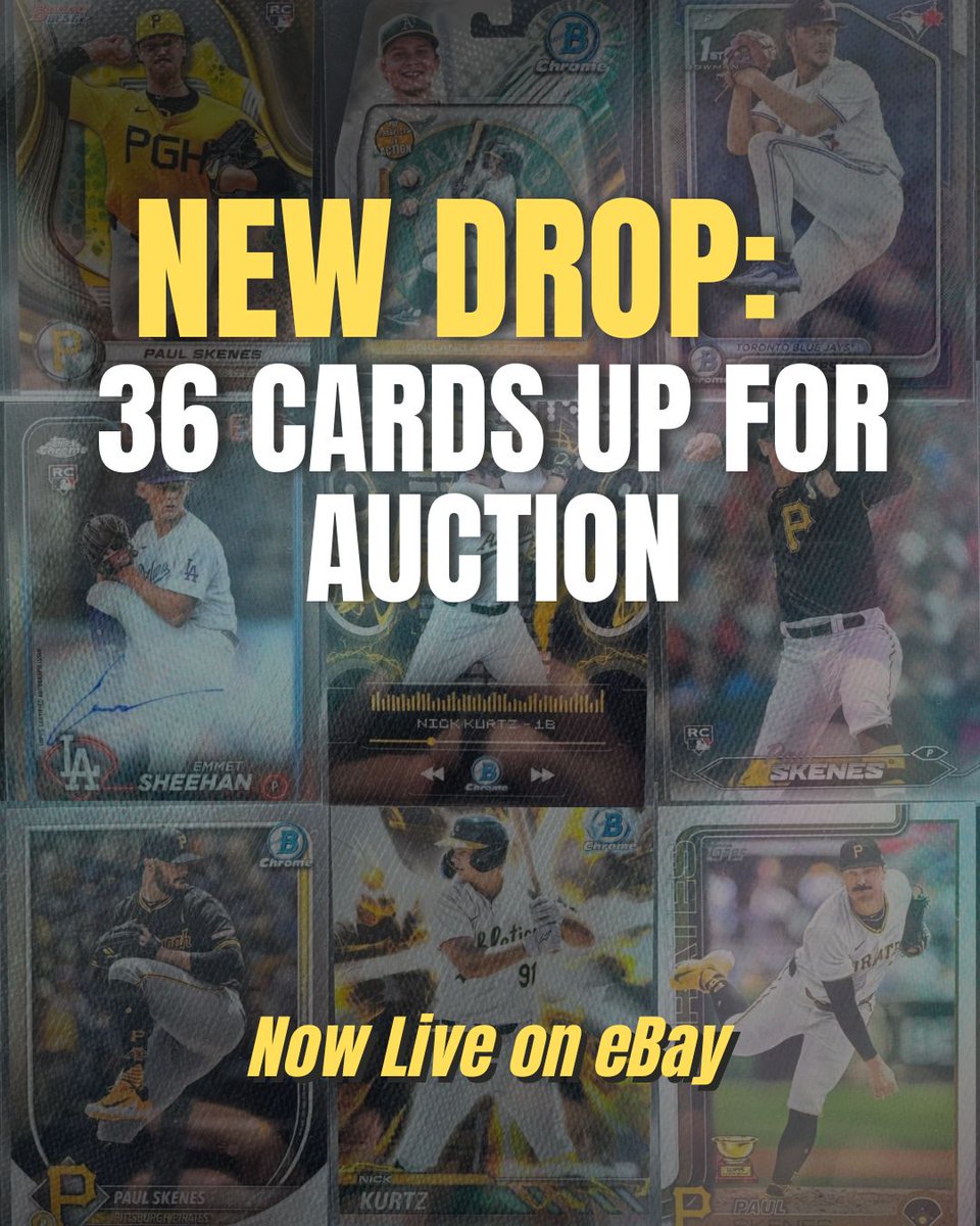 thelafleurboys's tweet image. NEW LISTINGS ALERT 🚨 

Visit: ebay.com/usr/thelafleur… 

36 active listings live on eBay — see links below. ⬇️

#eBay #sportscards @eBay